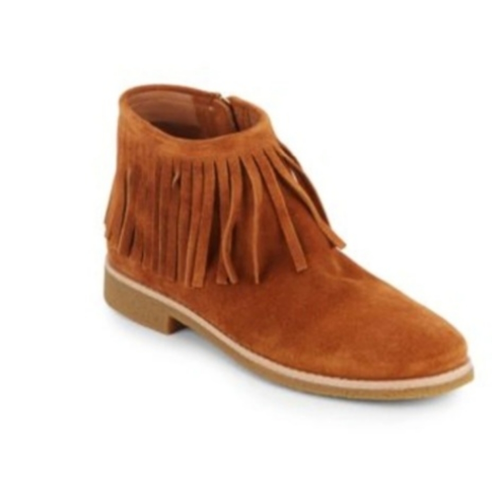 Kate Spade New York Betsie Too Fringed Suede Ankle Boots.